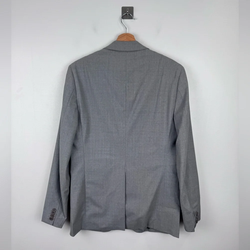 Theory‎ Men Wool Blend Grey Blazer 38R